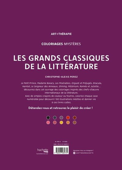 Coloriages mystères - Les grands classiques de la littérature