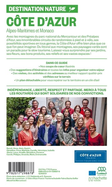 Guide du Routard Côte d'Azur Destination nature
