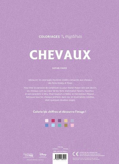 Coloriages mystères Disney - Chevaux
