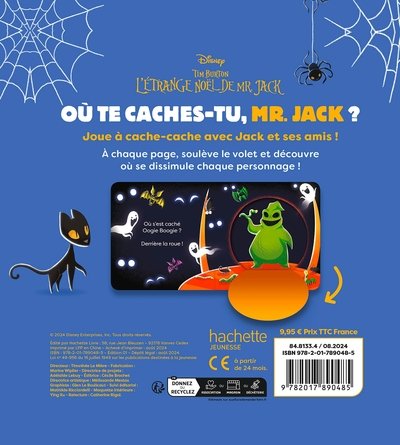 DISNEY BABY - Où te caches-tu ? L'Étrange Noël de Monsieur Jack - Avec des volets à soulever