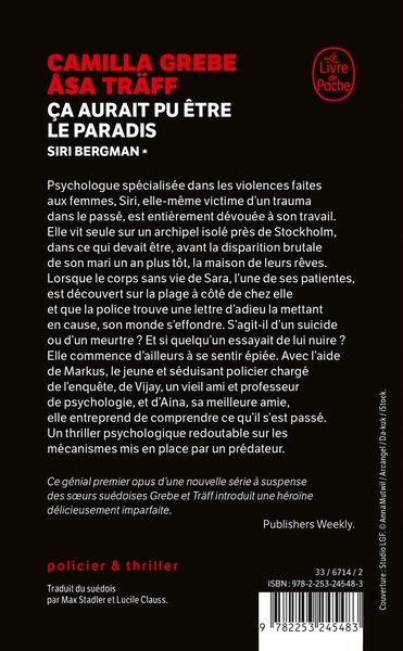 Ça aurait pu être le paradis (Siri Bergman, Tome 1)