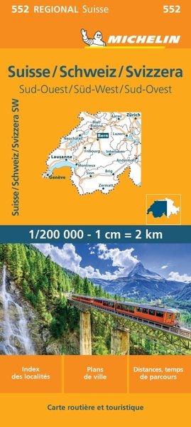 Carte Régionale Suisse / Schweiz / Svizzera