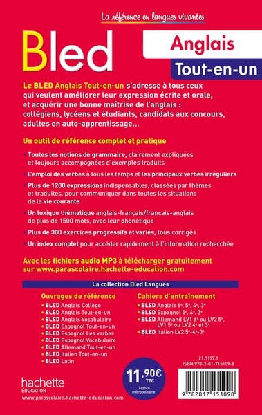 Bled Anglais Tout en Un