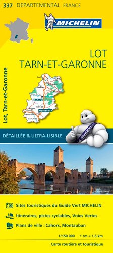 Carte Départementale Lot, Tarn-et-Garonne