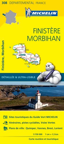 Carte Départementale Finistère, Morbihan
