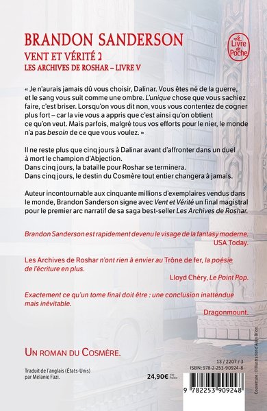 Vent et vérité, Volume 2 (Les Archives de Roshar, Tome 5)