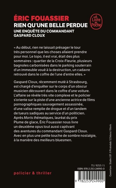 Rien qu'une belle perdue (Une enquête du commandant Gaspard Cloux, Tome 2)