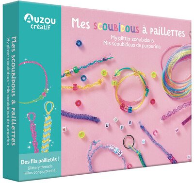 MON COFFRET D'ARTISTE - MES SCOUBIDOUS À PAILLETTES